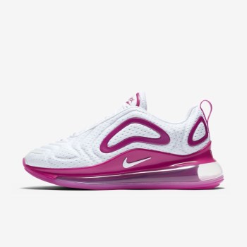 Nike Air Max 720 - Női Utcai Cipő - Fehér/Rózsaszín/Metal Titán/Fehér